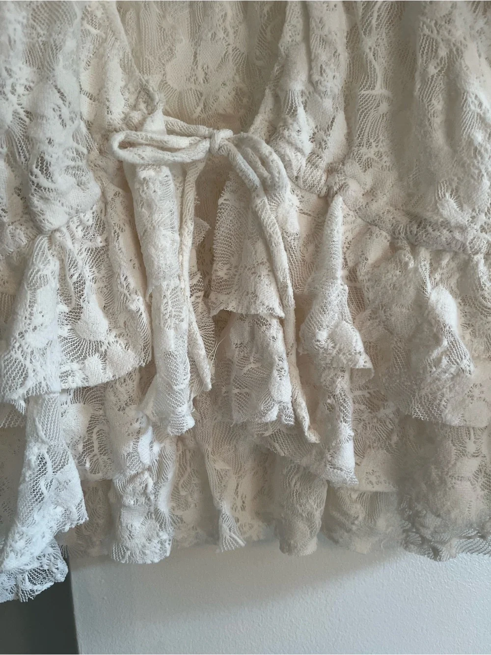 Zara Lace Tie-Front Cardigan - Picture 5 of 7